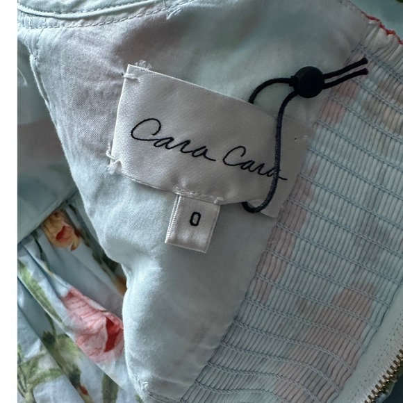 Cara Cara NYC Jessica Floral Puff Sleeve Mini Dress - Size 0 - Picture 8 of 9